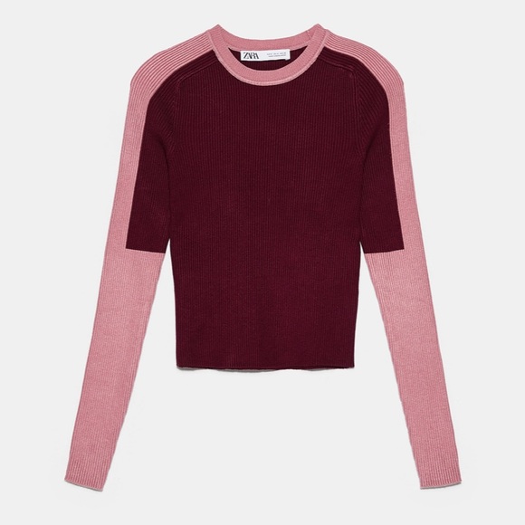 Zara Tops - Zara color block knit sweater